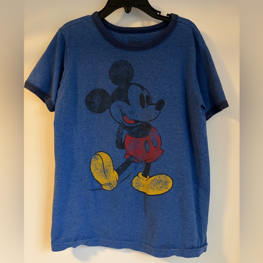 Disney Blue Mickey Mouse Kids 5/6 Tee
